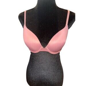 Victoria's Secret PINK T-Shirt Bra 32C Mauve Pink Underwire
